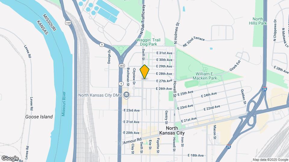 301 E 27th Ave Map and Location Details