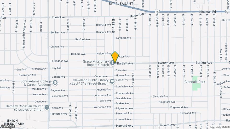 13102 Bartlett Ave, Unit 1 Map and Location Details