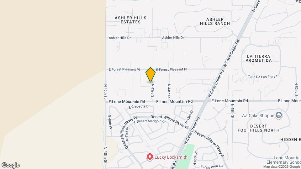 4236 E Whisper Rock Trl Map and Location Details