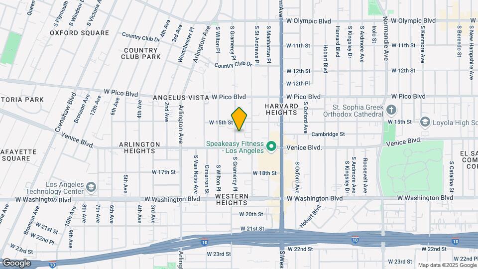 1530 S Gramercy Pl Map and Location Details