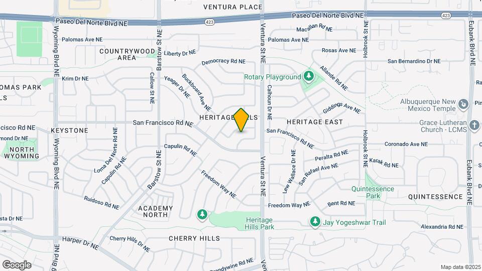 7421 Volunteer St NE Map and Location Details