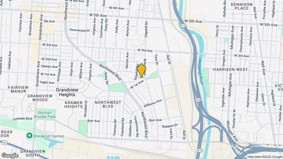 936 W 1st Ave Map and Location Details