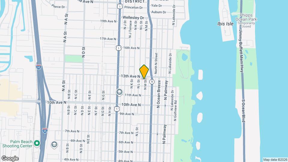 1219 N M St Map and Location Details