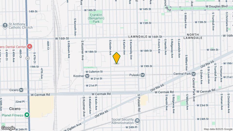 4134 W 19th St Map and Location Details