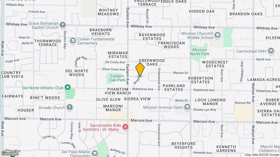 3124 Brophy Dr Map and Location Details