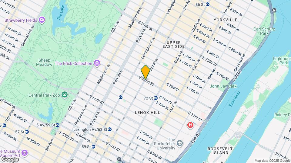 200 E 72nd St Map and Location Details