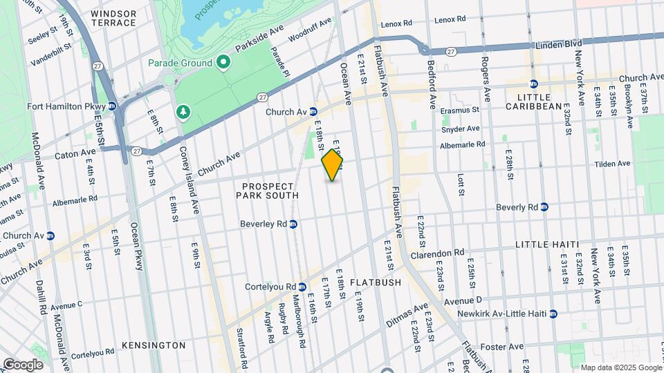 221 E 18th St Map and Location Details