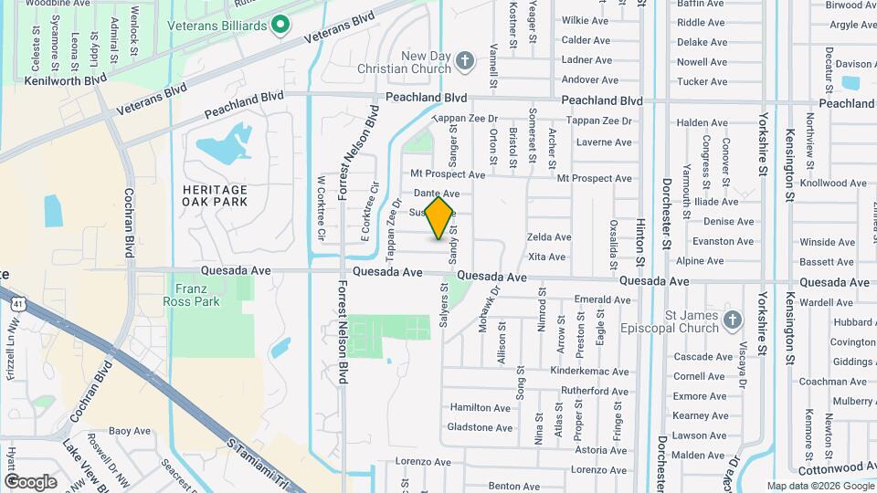 20150 Ventura Ave Map and Location Details