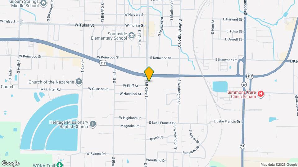 1505 S Mt Olive St Map and Location Details