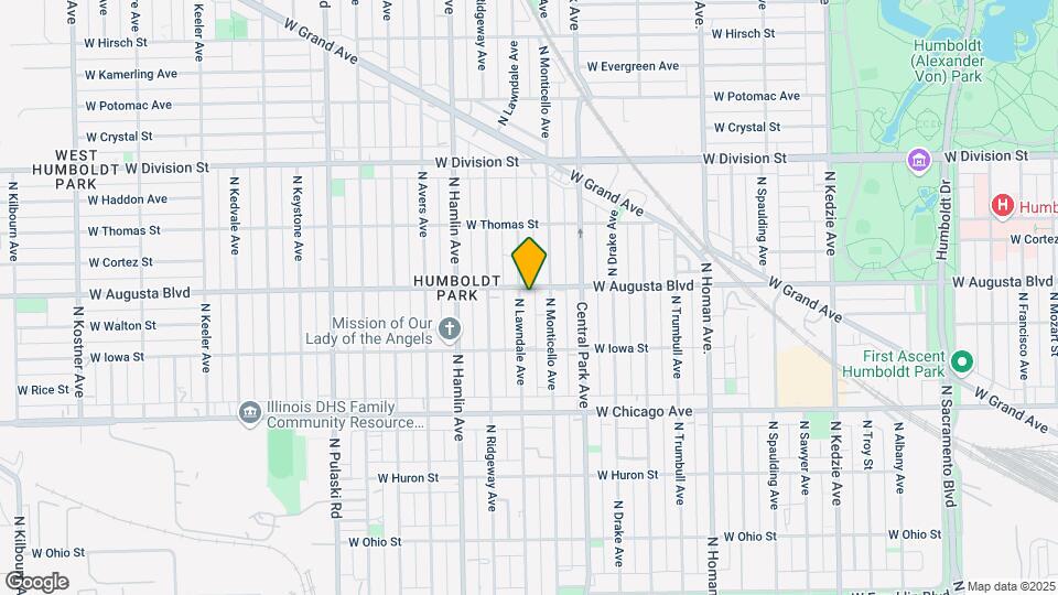 951 N Lawndale Ave Map and Location Details