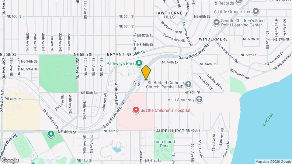 5044 Sand Point Way NE Map and Location Details
