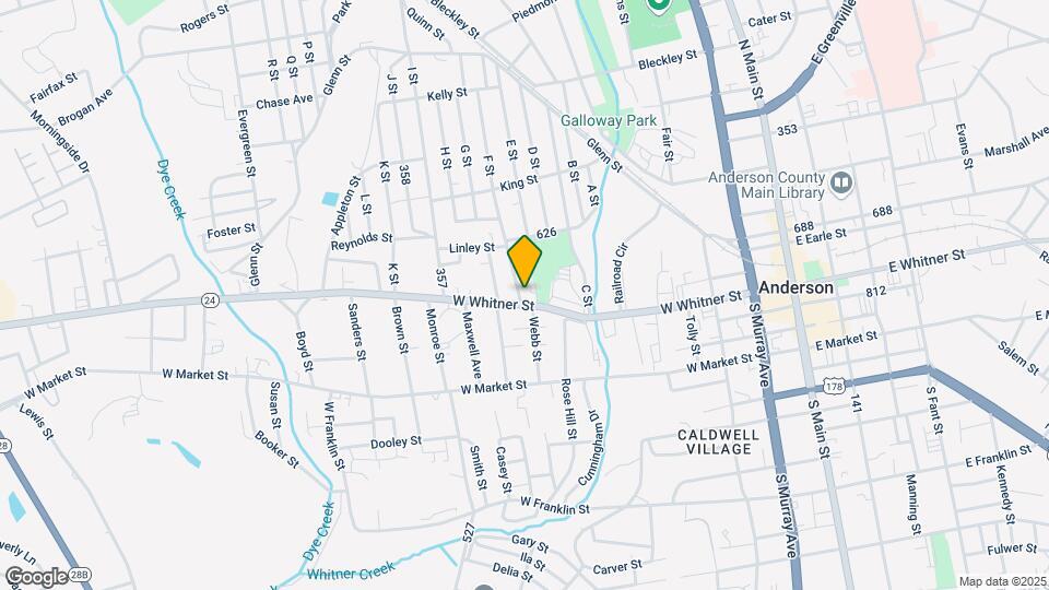 724 W Whitner St Map and Location Details