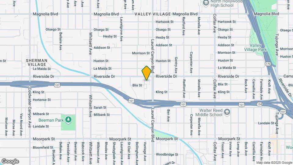 4740 Vantage Ave Map and Location Details