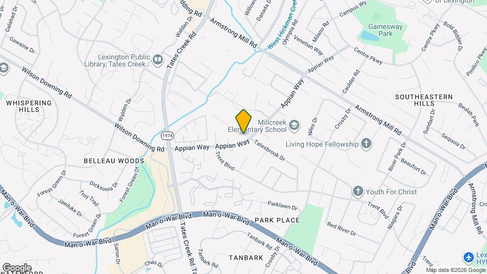 1076 Tatesbrook Dr Map and Location Details