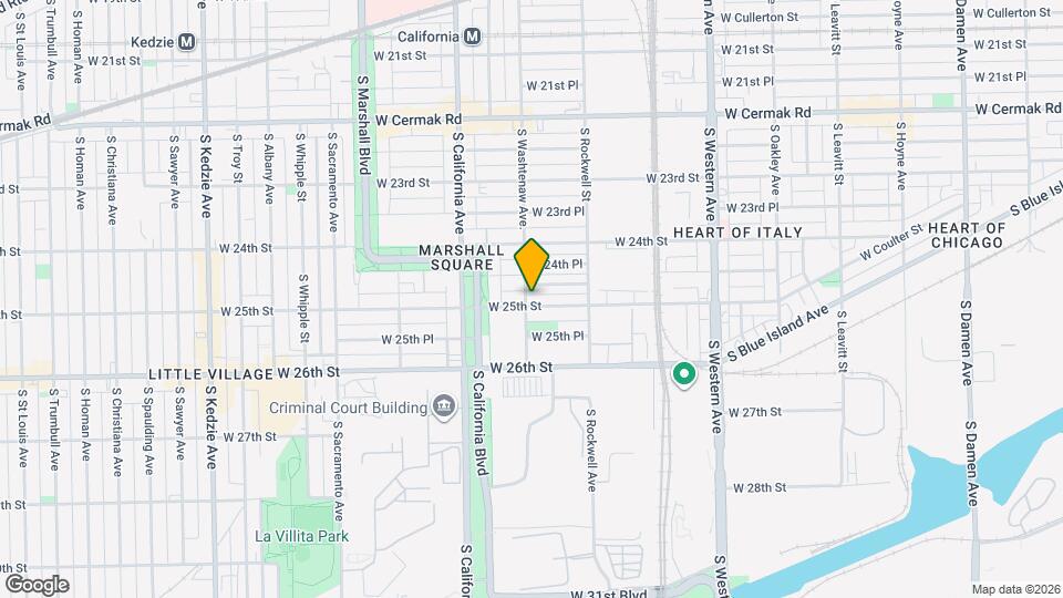 2457 S Washtenaw Ave., Unit 2S Mapa y Detalles de la Ubicación