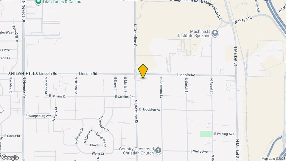 7904 N Crestline St Map and Location Details