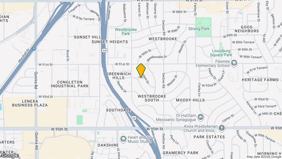 10600 W 92nd Pl Map and Location Details