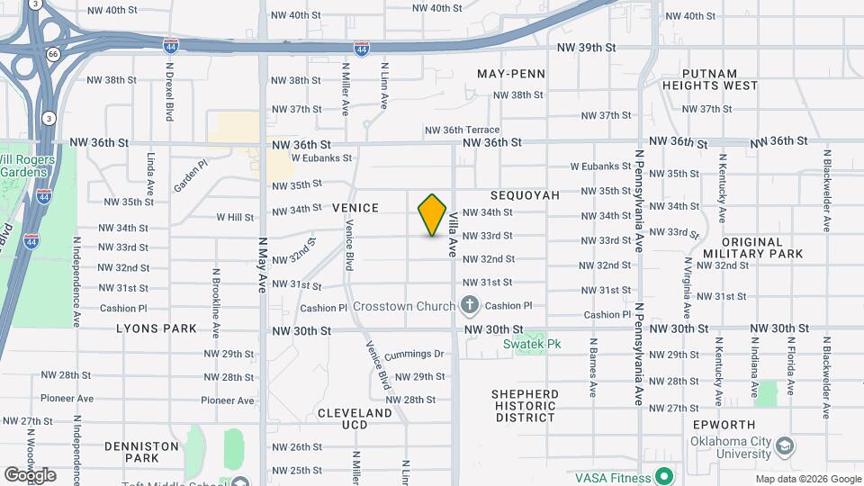 2520 NW 33rd St Map and Location Details
