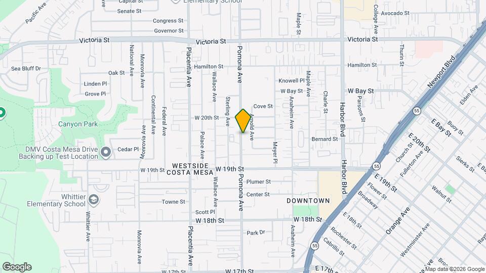 1960 Pomona Ave Map and Location Details