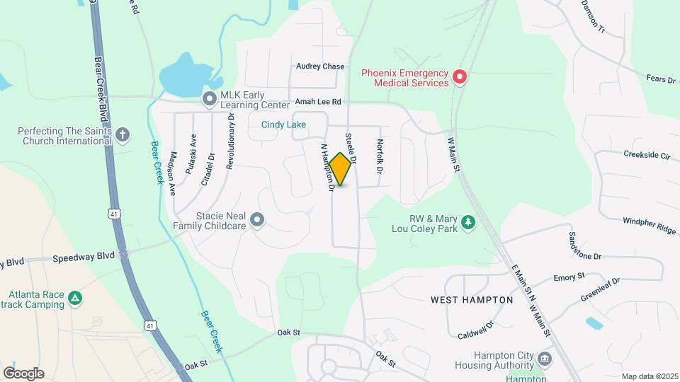 1254 N Hampton Dr Map and Location Details