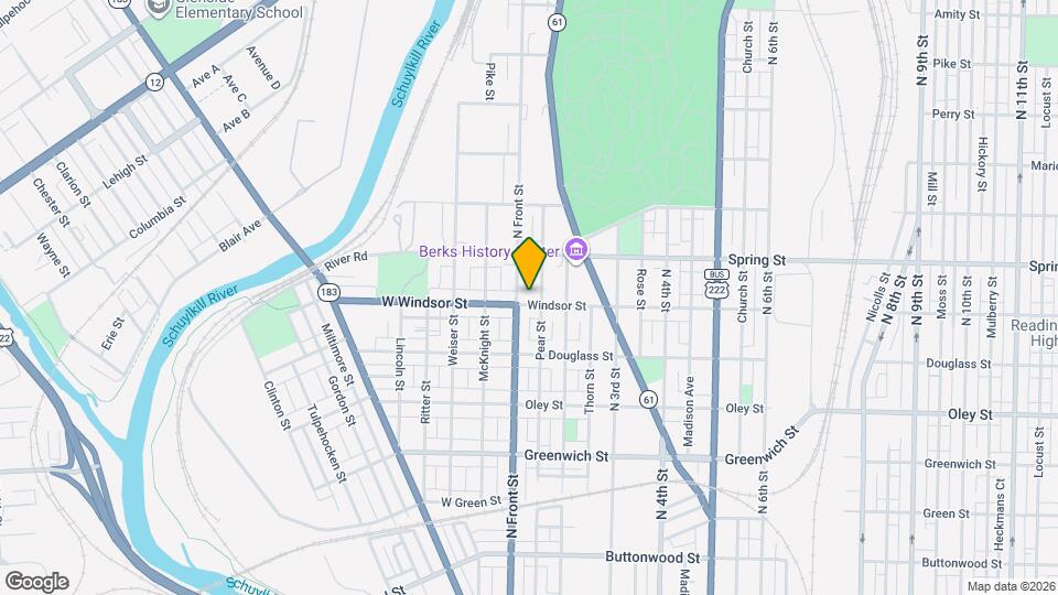 109 Windsor St Map and Location Details