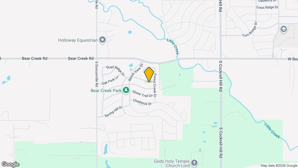 1738 Rock Ridge Dr Map and Location Details