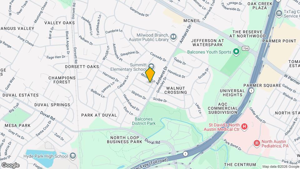 3800 Tattershall Ln Map and Location Details