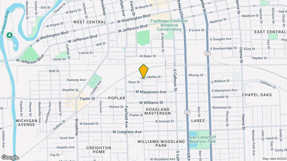 1713 Hoagland Ave Map and Location Details