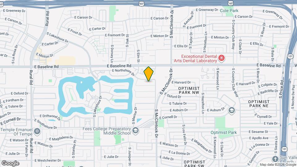 1610 E Windjammer Way Map and Location Details