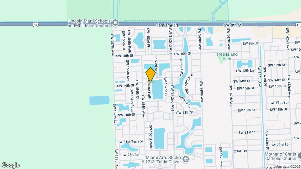 1421 SW 153rd Path Map and Location Details