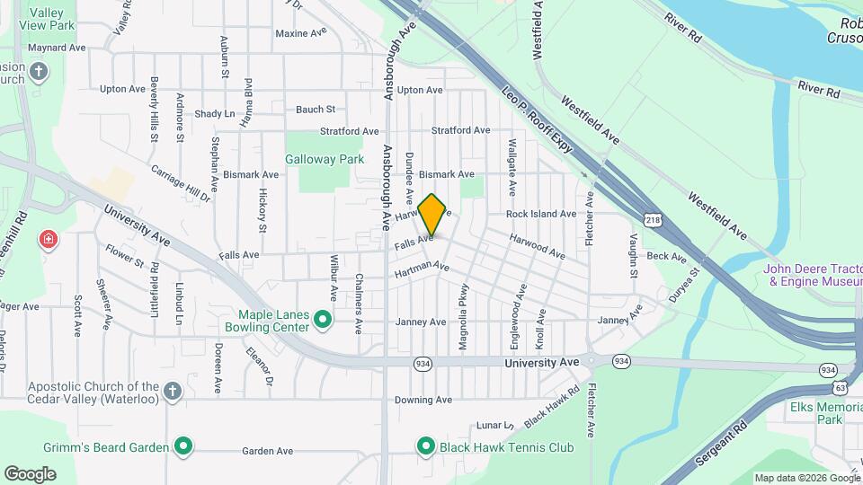 2223 Falls Ave Map and Location Details