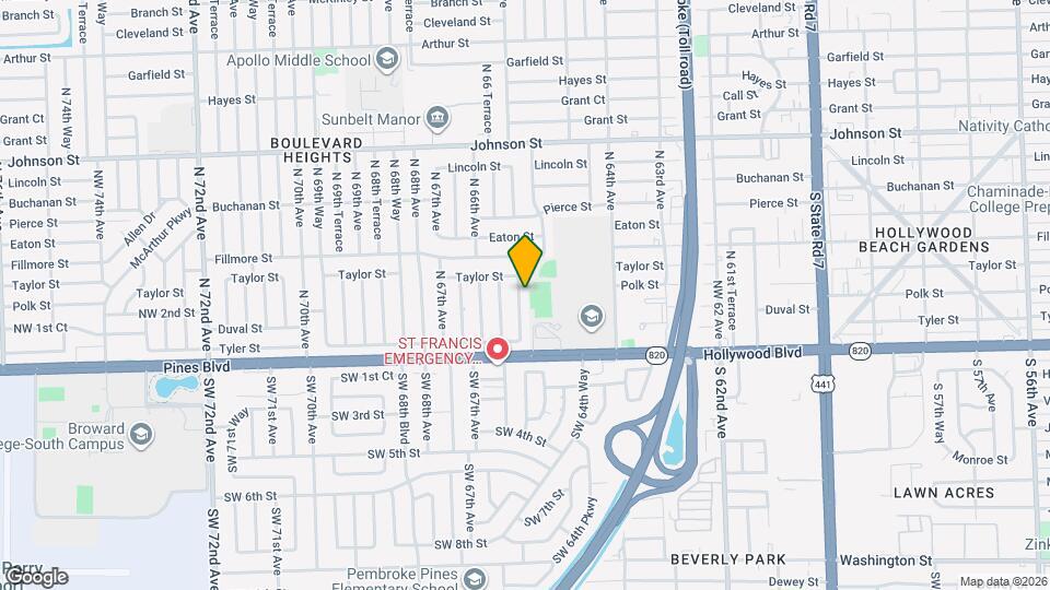 321 NW 65th Terrace Mapa y Detalles de la Ubicación