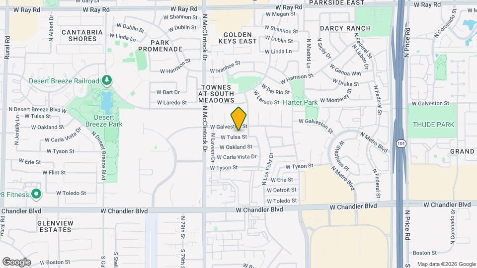 3624 W Tulsa St, Unit First bedroom Map and Location Details