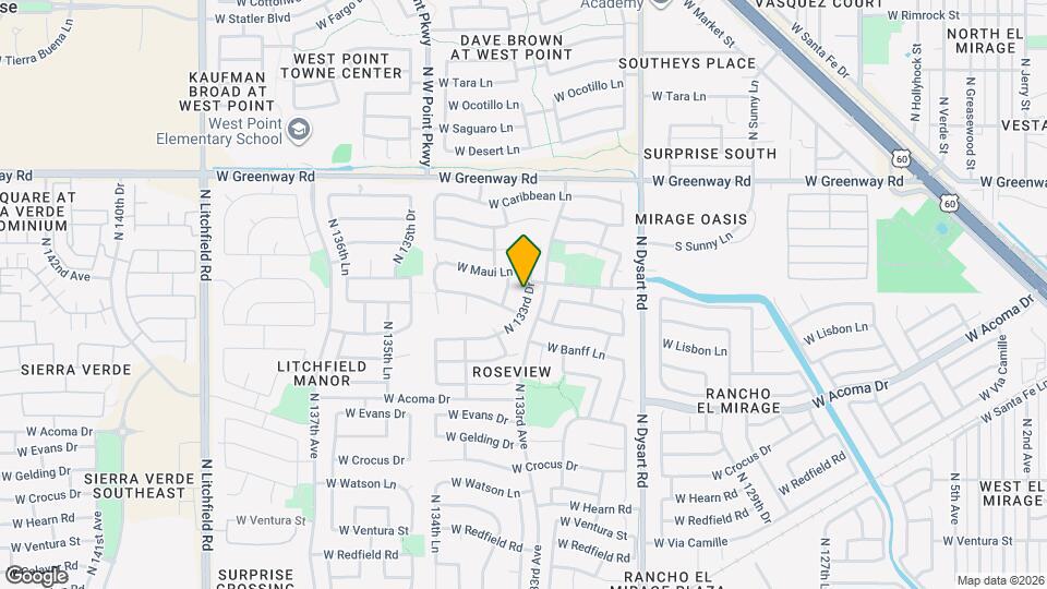 14944 N 133rd Dr Map and Location Details