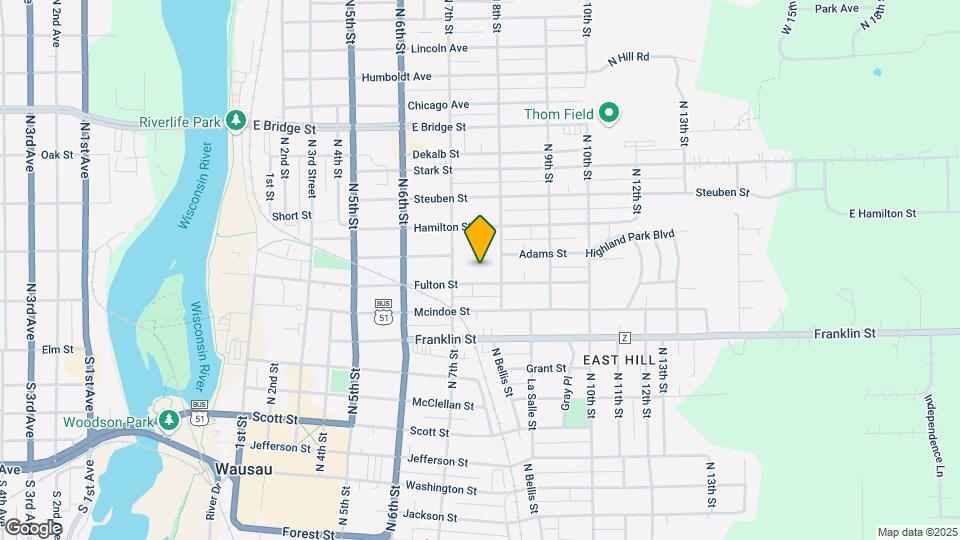 Wausau East Townhomes Mapa y Detalles de la Ubicación