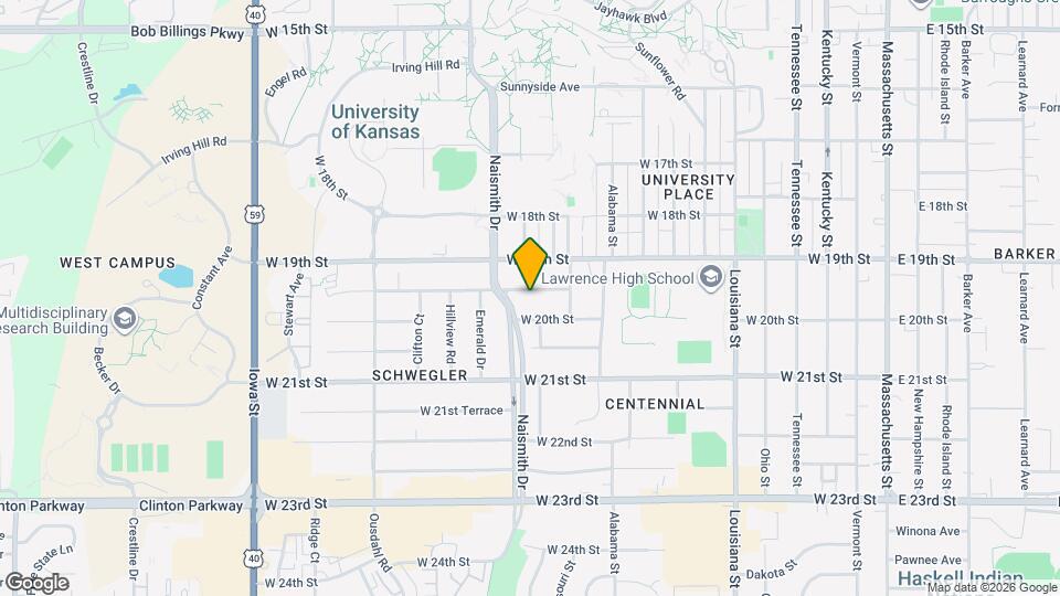 1311 W 19th Terrace Map and Location Details