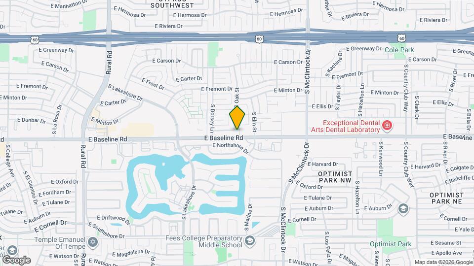 1349 E Donner Dr Map and Location Details