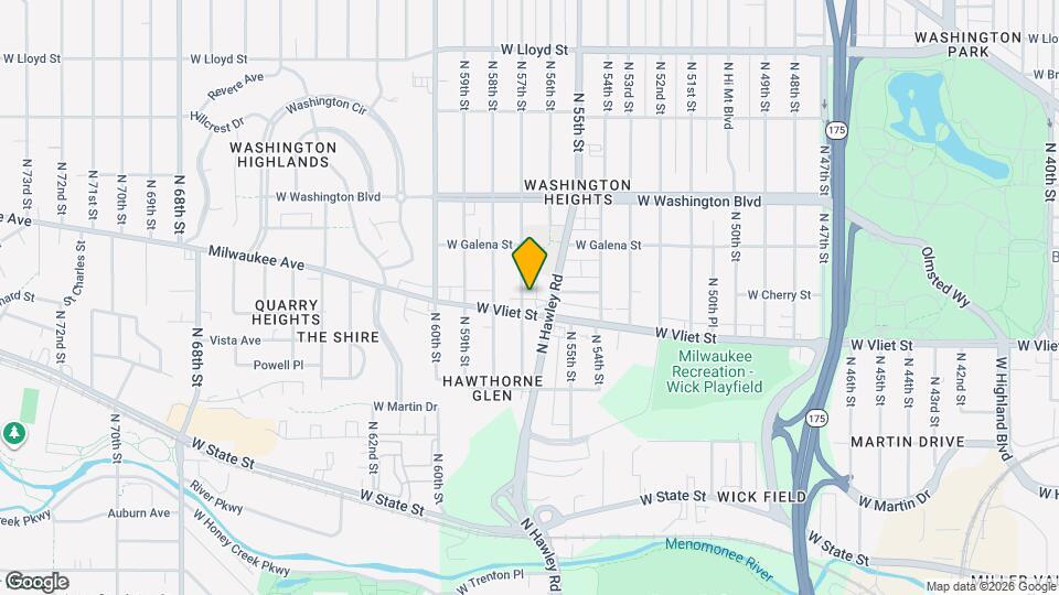 1418 N 57th St Map and Location Details