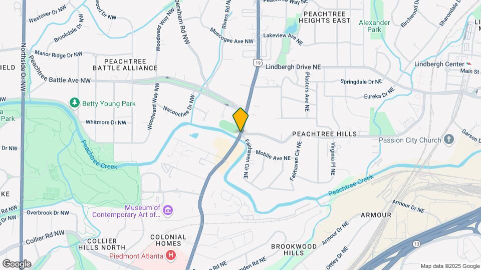 2479 Peachtree St NE Map and Location Details