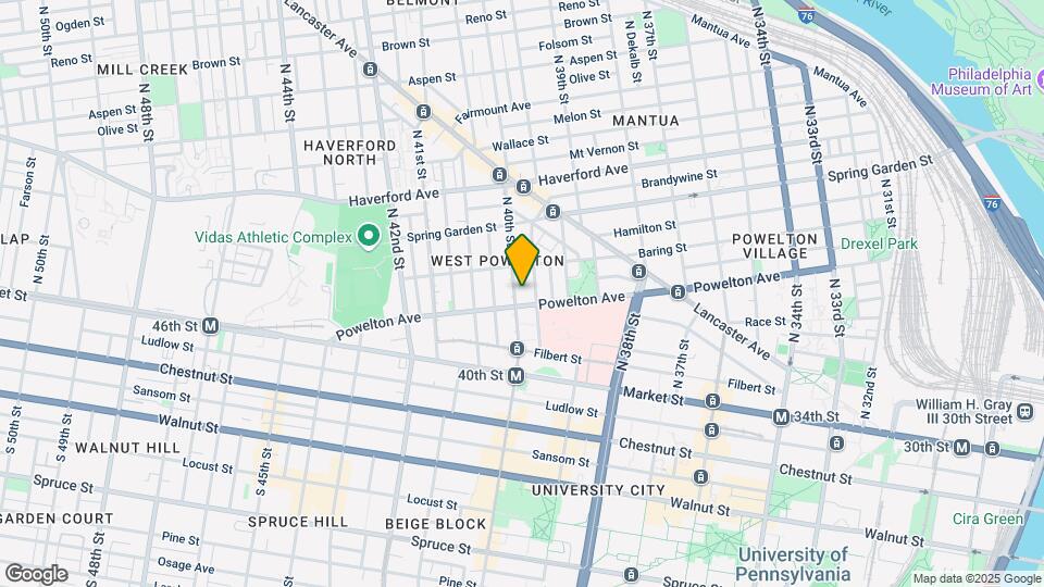 313 N 40th St Map and Location Details