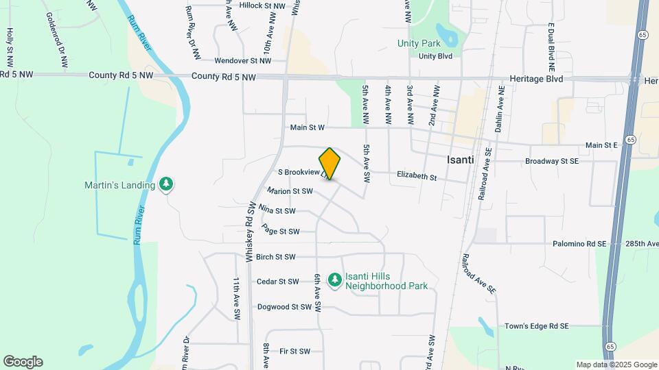 605 S Brookview Ln Map and Location Details