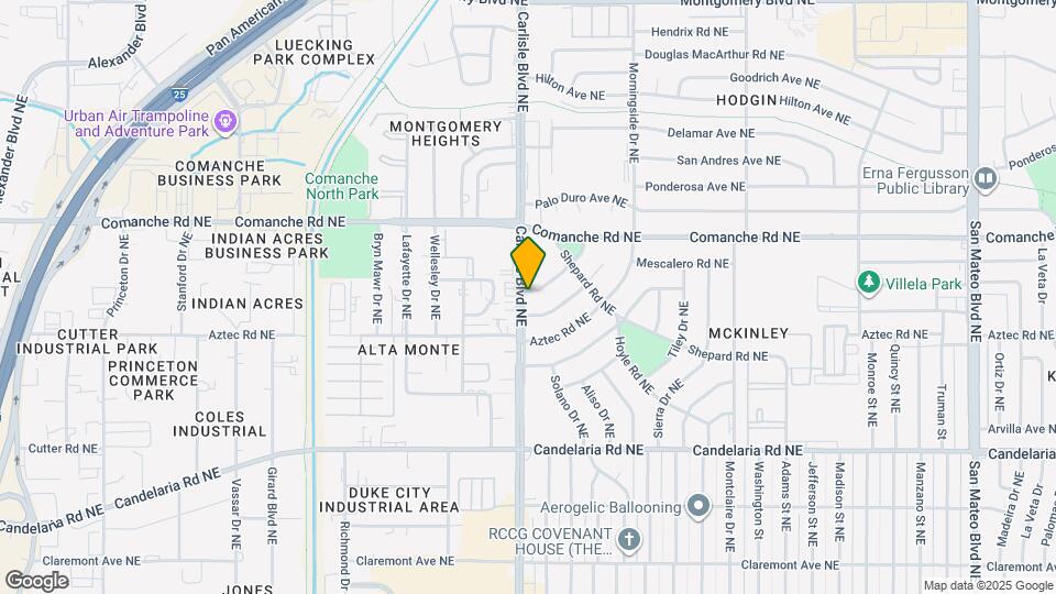 3602 Cherokee Rd NE Map and Location Details