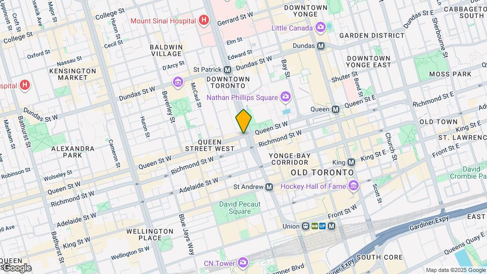 179 Queen St W Map and Location Details