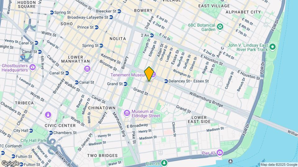 264 Broome St Map and Location Details
