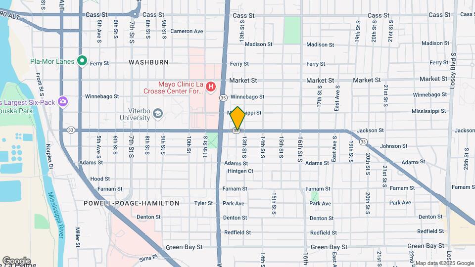 1236 Jackson St Map and Location Details
