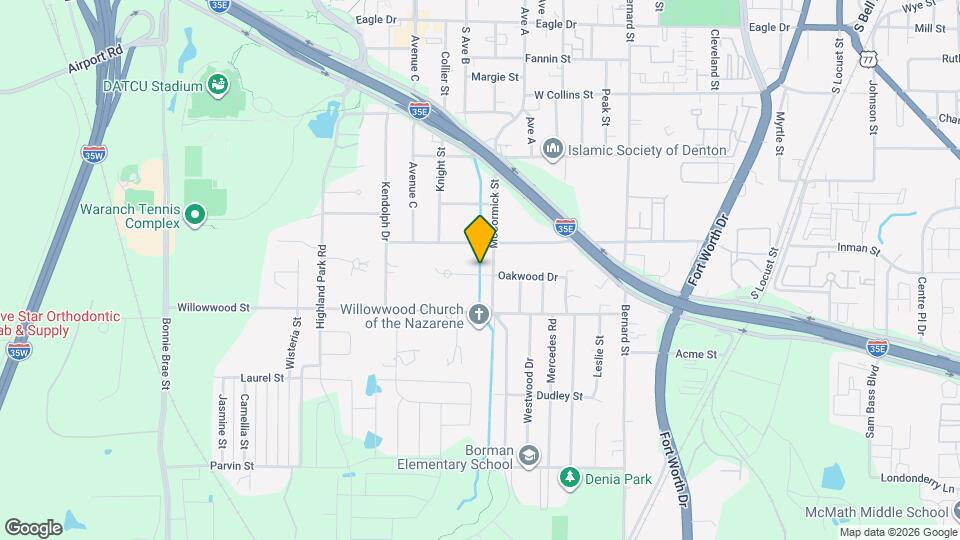 1412 Oakwood Dr Map and Location Details