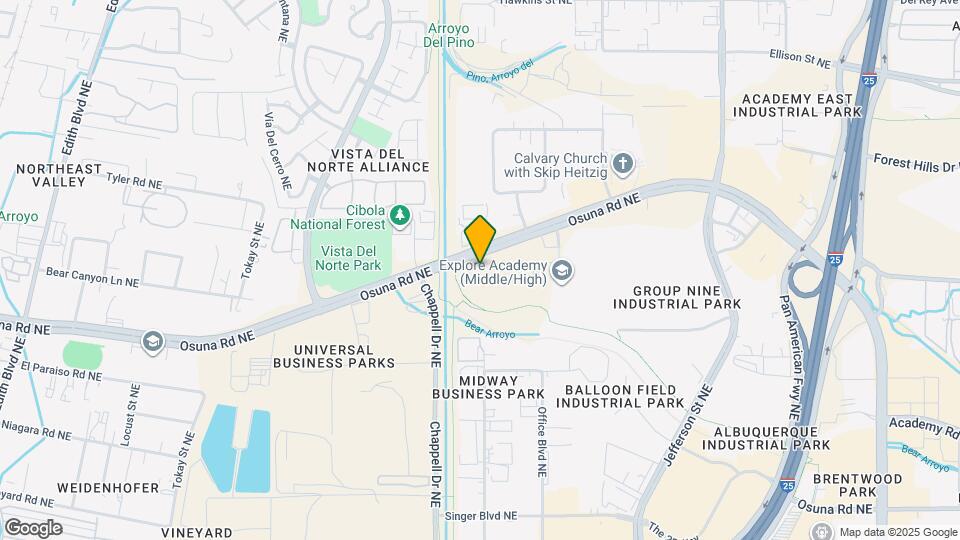 3600 Osuna Rd NE Map and Location Details