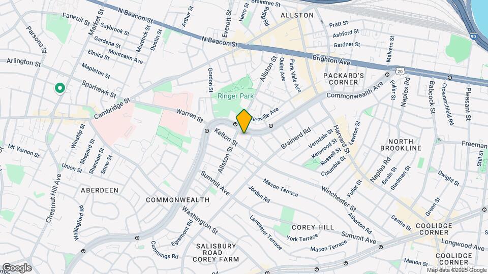 1376 Commonwealth Ave-Unit -17 Map and Location Details