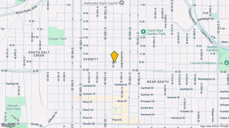 1316 S 14th St Map and Location Details