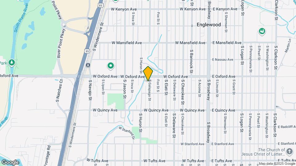 4125 S Galapago St Map and Location Details